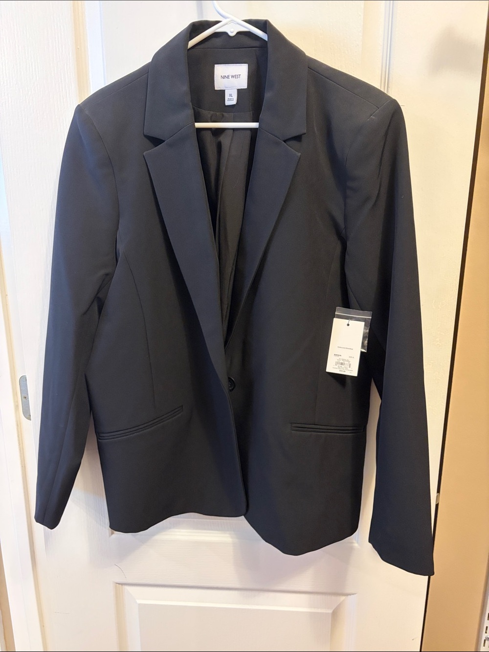 Nine West Black Single-Button Blazer